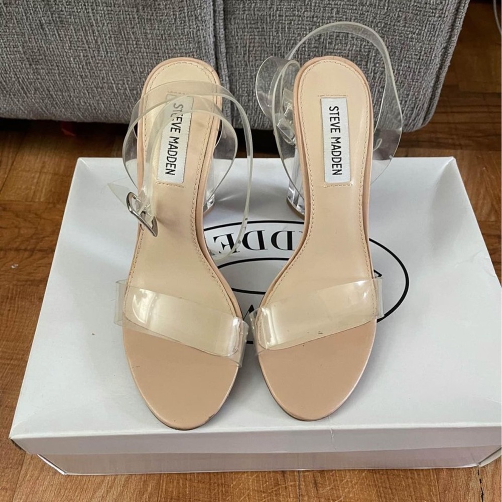 Steve Madden clear shoes